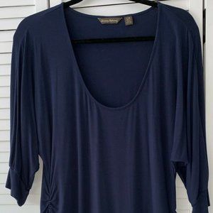 TB Tambour Scoop Neck Top - Ocean Deep NWT